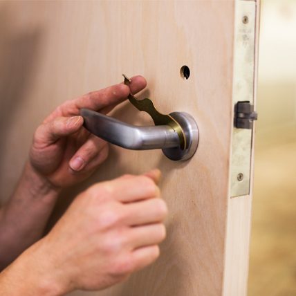 Door and hardware installation
